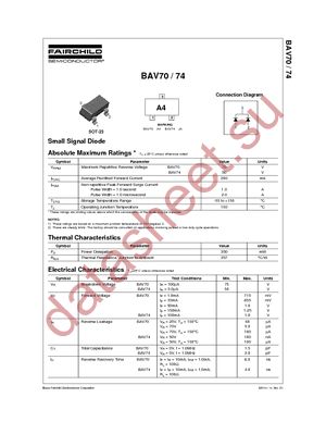 BAV70 datasheet  